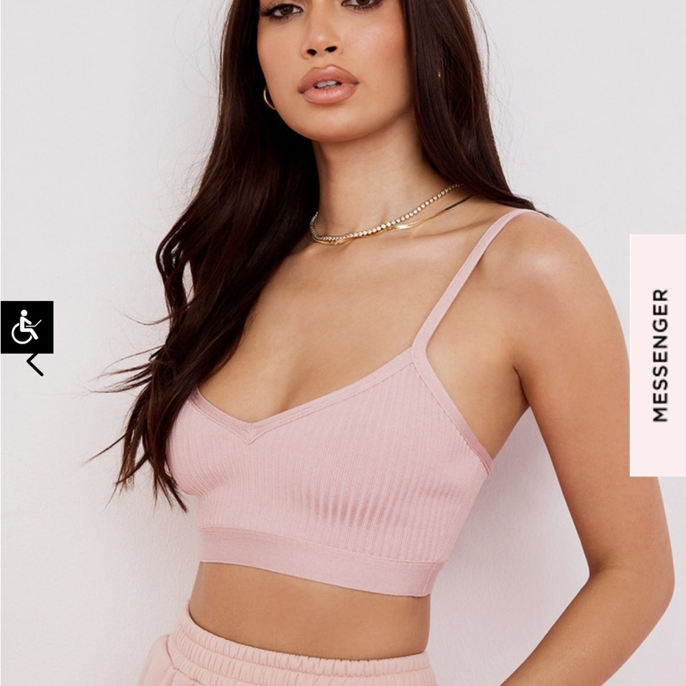 House Of CB BANDAGE BRALETTE BLUSH